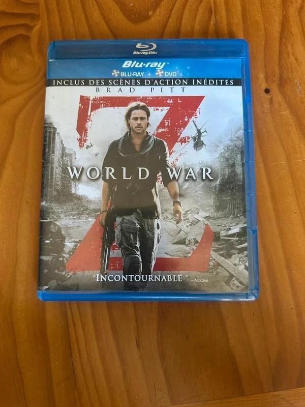 blu-ray world war z avec brad pitt